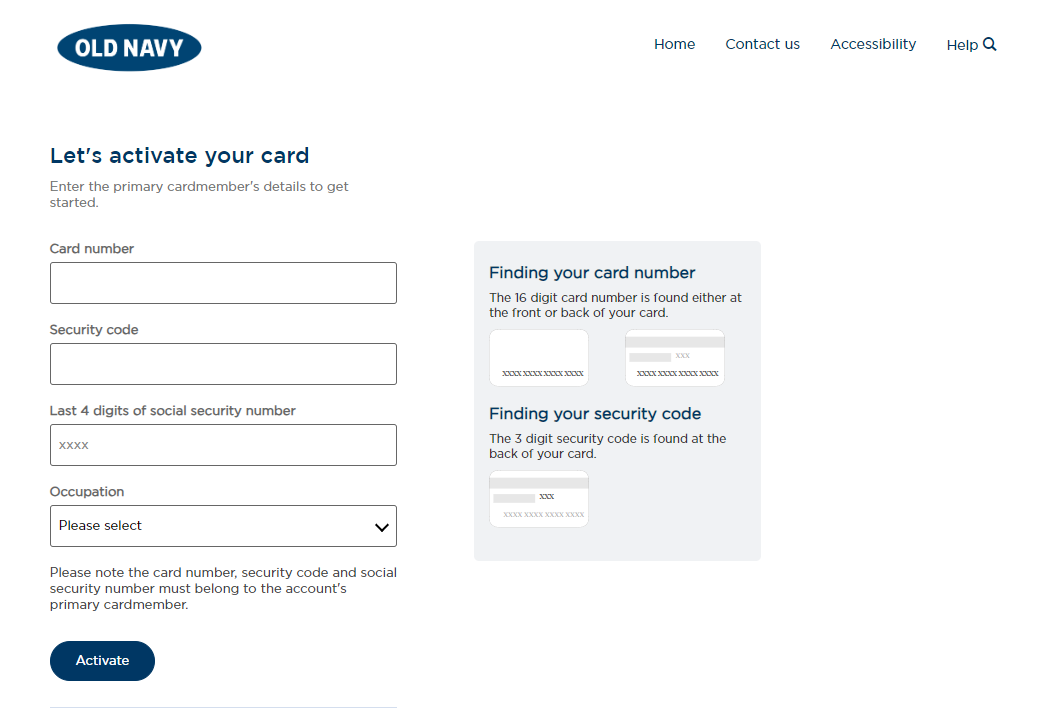  Oldnavy.com/Activate - Activate your New Old Navy Card